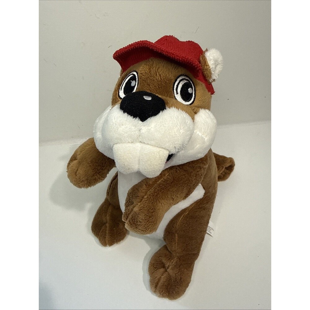 Jaag Buc-ees Beaver Mascot 10” Plush With TShirt Bucky Bucees Stuffed Animal Toy